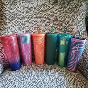 Starbucks Summer Color Tumblers‎ Set Of 6